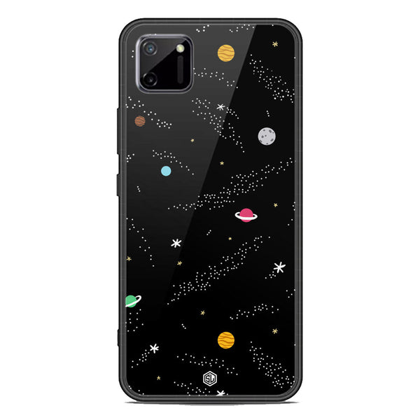 Space Series Soft Phone Case - Premium Glass Case - Design 2 - Realme C11 2021