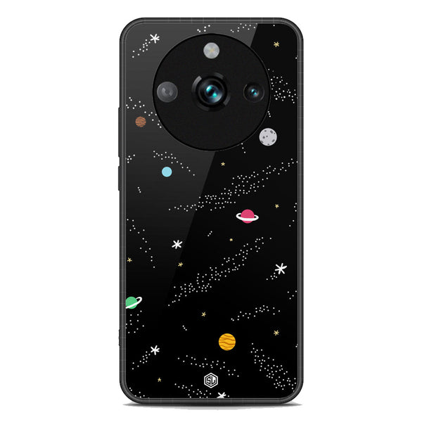 Space Series Soft Phone Case - Premium Glass Case - Design 2 - Realme 11 Pro Plus