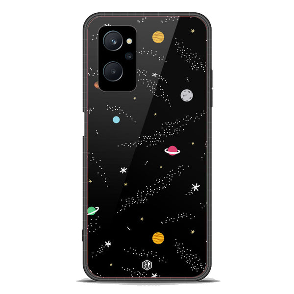 Space Series Soft Phone Case - Premium Glass Case - Design 2 - Realme 9i