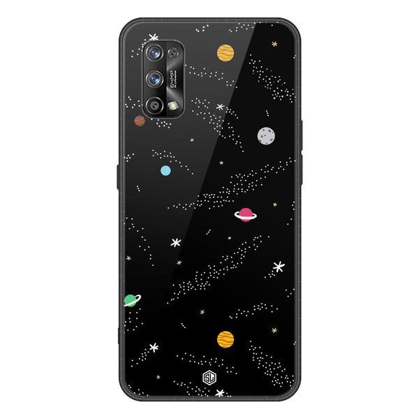 Space Series Soft Phone Case - Premium Glass Case - Design 2 - Realme 7 Pro