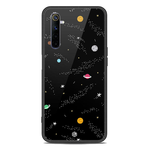 Space Series Soft Phone Case - Premium Glass Case - Design 2 - Realme 6