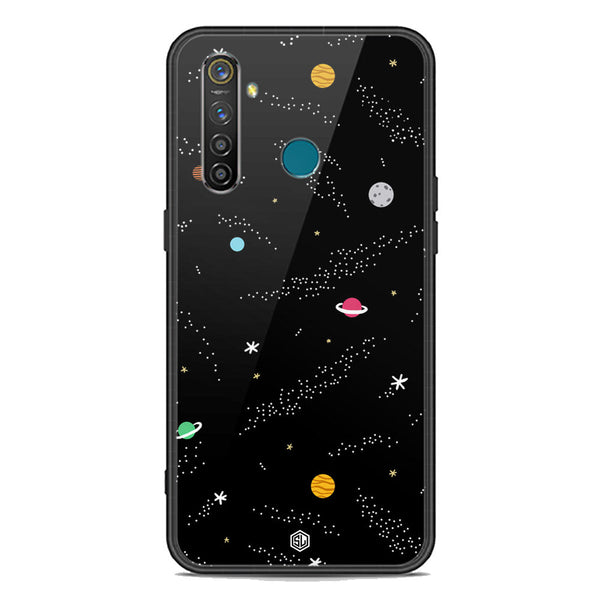 Space Series Soft Phone Case - Premium Glass Case - Design 2 - Realme 5 Pro