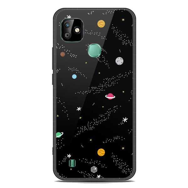 Space Series Soft Phone Case - Premium Glass Case - Design 2 - Infinix Smart HD 2021