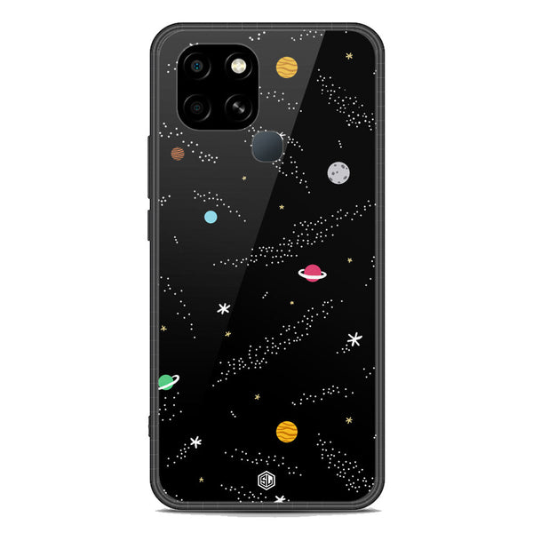 Space Series Soft Phone Case - Premium Glass Case - Design 2 - Infinix Smart 6