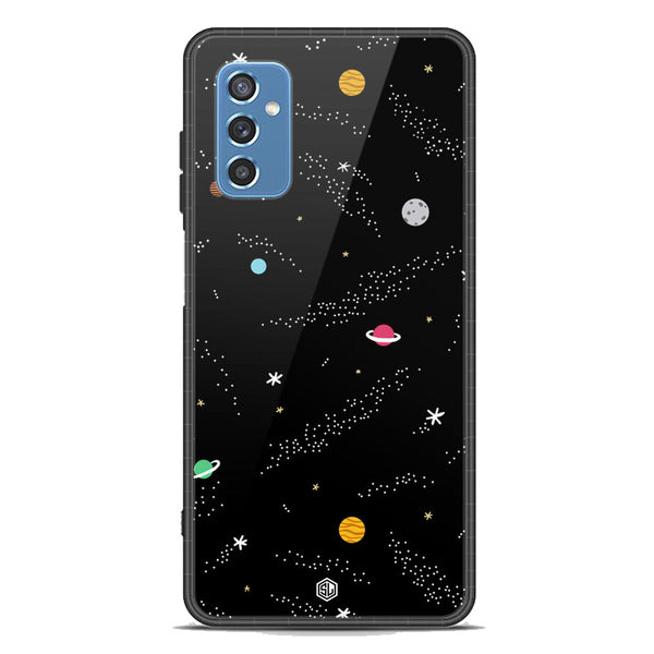 Space Series Soft Phone Case - Premium Glass Case - Design 2 - Samsung Galaxy M52 5G