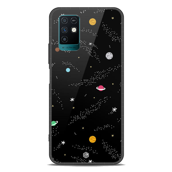 Space Series Soft Phone Case - Premium Glass Case - Design 2 - Infinix Note 10