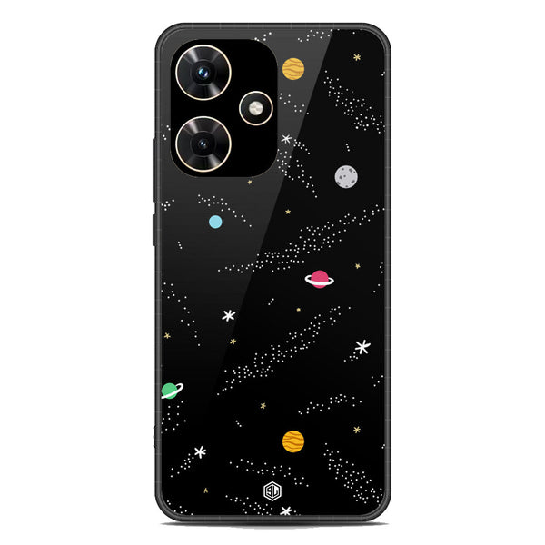 Space Series Soft Phone Case - Premium Glass Case - Design 2 - Infinix Hot 30i