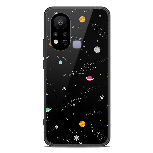 Space Series Soft Phone Case - Premium Glass Case - Design 2 - Infinix Hot 11s