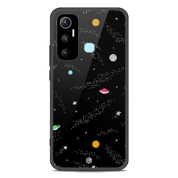 Space Series Soft Phone Case - Premium Glass Case - Design 2 - Infinix Hot 11