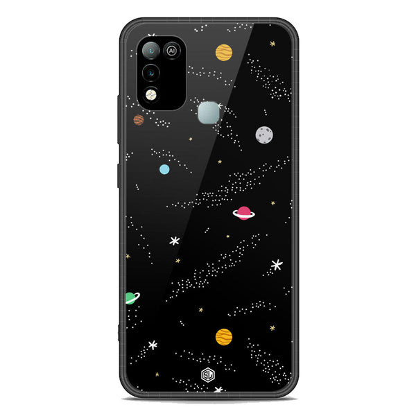 Space Series Soft Phone Case - Premium Glass Case - Design 2 - Infinix Hot 10 Play