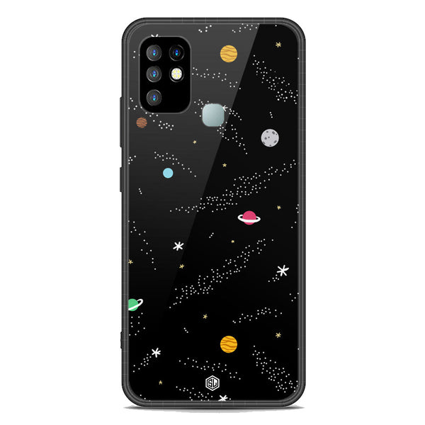 Space Series Soft Phone Case - Premium Glass Case - Design 2 - Infinix Hot 10