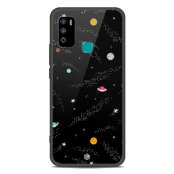 Space Series Soft Phone Case - Premium Glass Case - Design 2 - Infinix Hot 9 Play