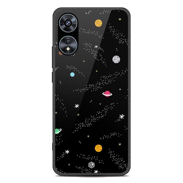 Space Series Soft Phone Case - Premium Glass Case - Design 2 - Oppo A78 4G