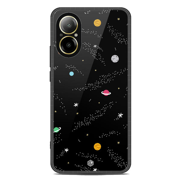 Space Series Soft Phone Case - Premium Glass Case - Design 2 - Realme C67 4G