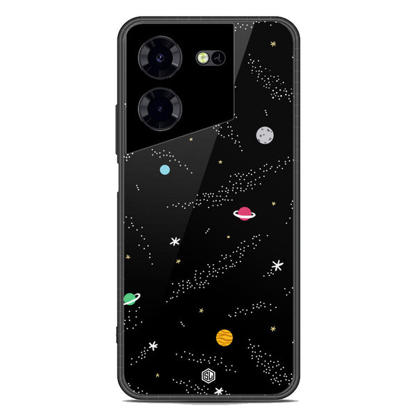 Space Series Soft Phone Case - Premium Glass Case - Design 2 - Tecno Pova 5 Pro