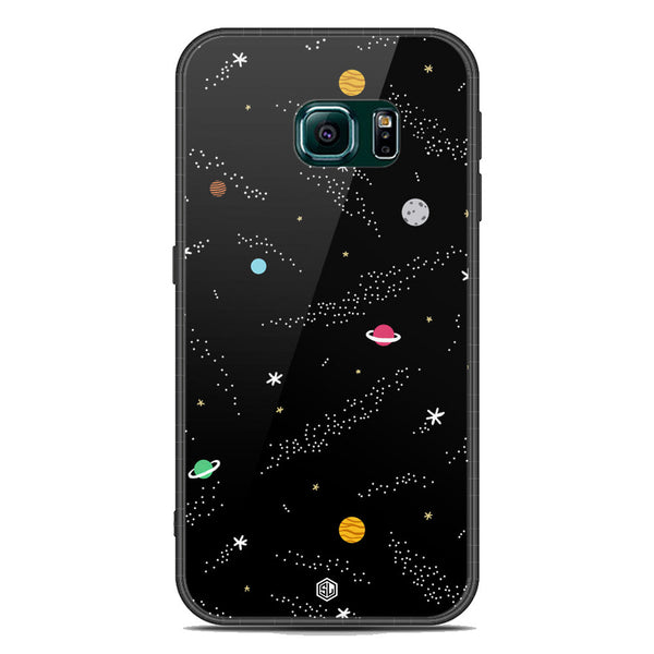 Space Series Soft Phone Case - Acrylic Case - Design 2 - - Samsung Galaxy S6 Edge Plus