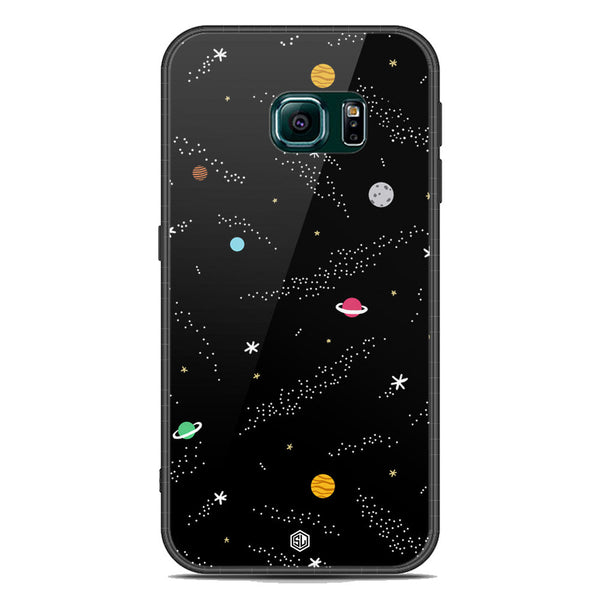 Space Series Soft Phone Case - Acrylic Case - Design 2 - - Samsung Galaxy S6 Edge