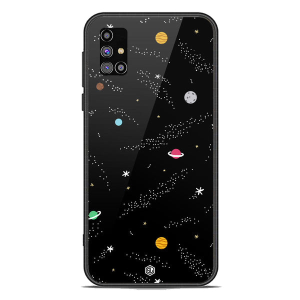 Space Series Soft Phone Case - Premium Glass Case - Design 2 - Samsung Galaxy M31s