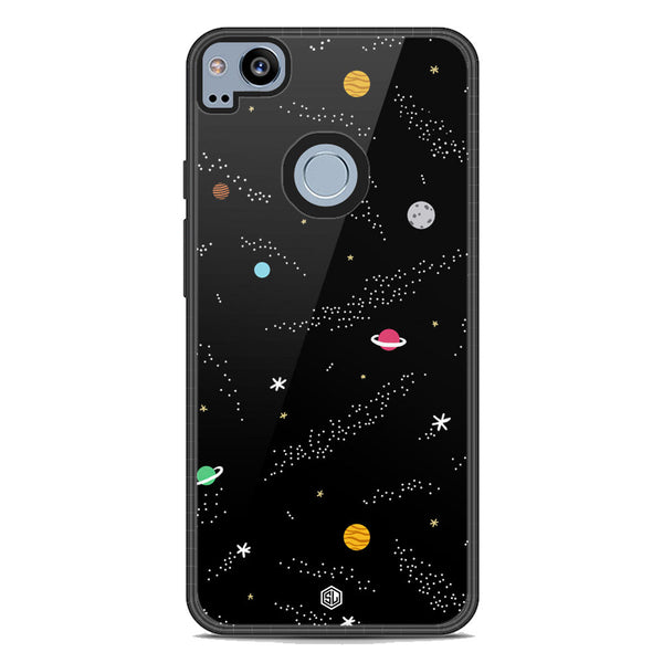 Space Series Soft Phone Case - Metal Case - Design 2 - Google Pixel 2