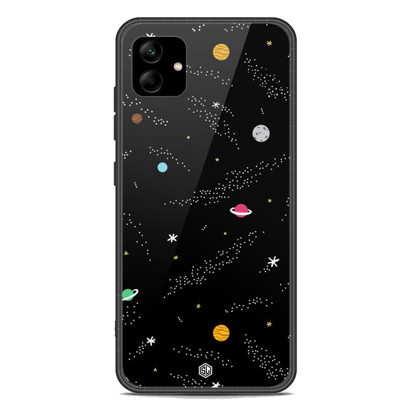 Space Series Soft Phone Case - Premium Glass Case - Design 2 - Samsung Galaxy M04 4G