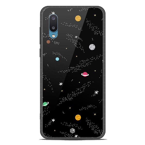 Space Series Soft Phone Case - Premium Glass Case - Design 2 - Samsung Galaxy M02