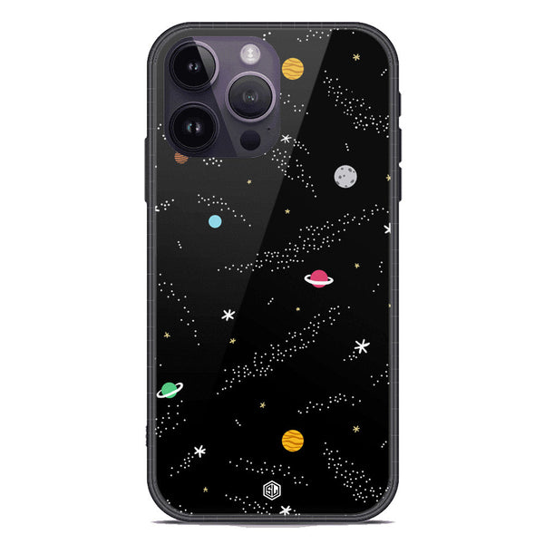 Space Series Soft Phone Case - Premium Glass Case - Design 2 - iPhone 14 Pro
