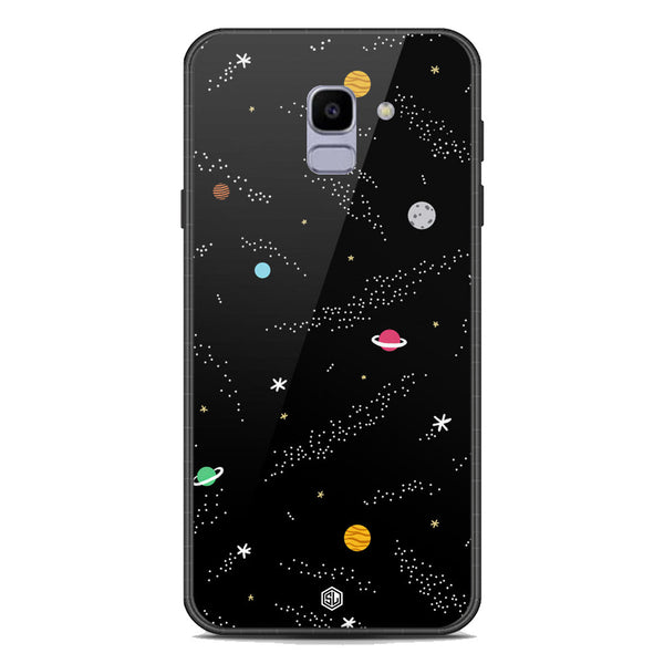 Space Series Soft Phone Case - Premium Glass Case - Design 2 - Samsung Galaxy J6 2018