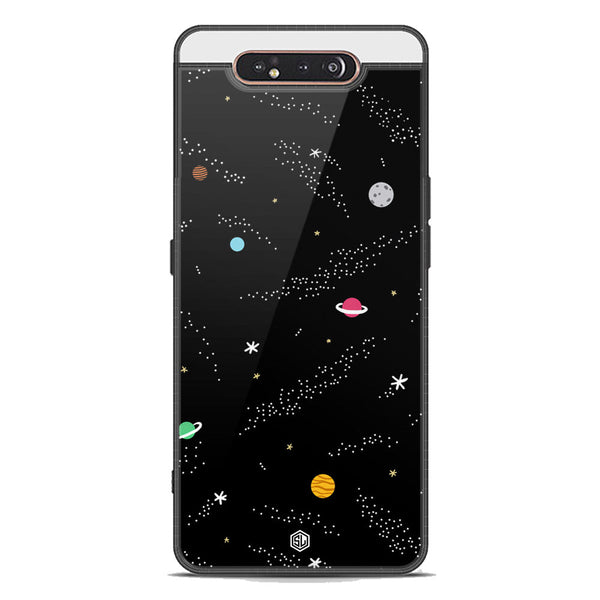 Space Series Soft Phone Case - Premium Glass Case - Design 2 - Samsung Galaxy A80
