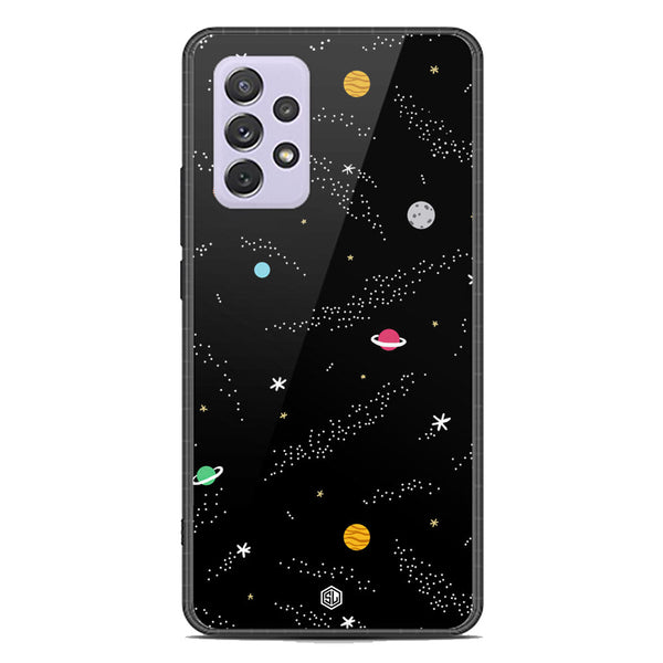 Space Series Soft Phone Case - Premium Glass Case - Design 2 - Samsung Galaxy A72
