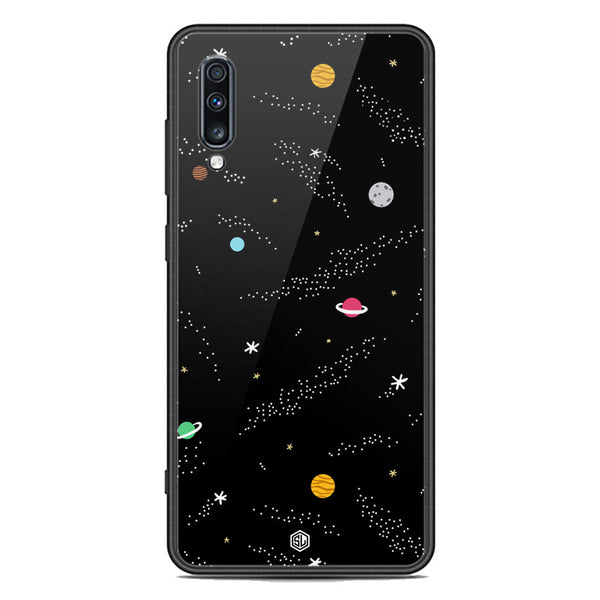 Space Series Soft Phone Case - Premium Glass Case - Design 2 - Samsung Galaxy A70