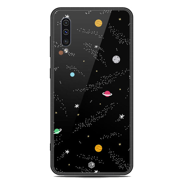 Space Series Soft Phone Case - Premium Glass Case - Design 2 - Samsung Galaxy A50