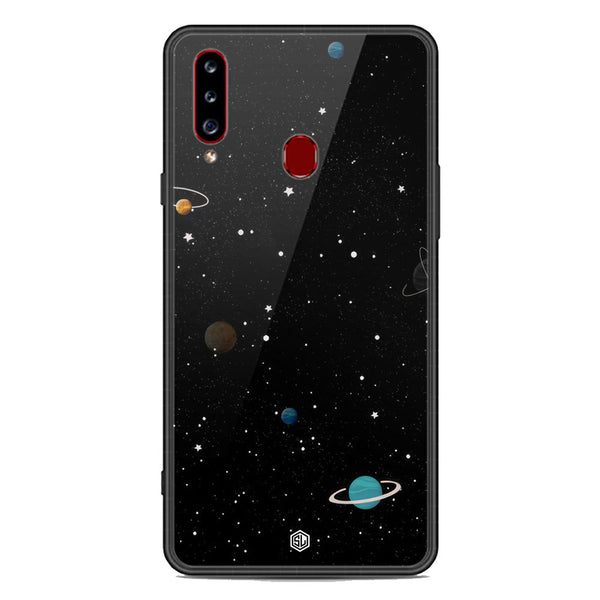 Space Series Soft Phone Case - Premium Glass Case - Design 3 - Samsung Galaxy A20s