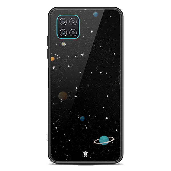 Space Series Soft Phone Case - Premium Glass Case - Design 3 - Samsung Galaxy A12 Nacho