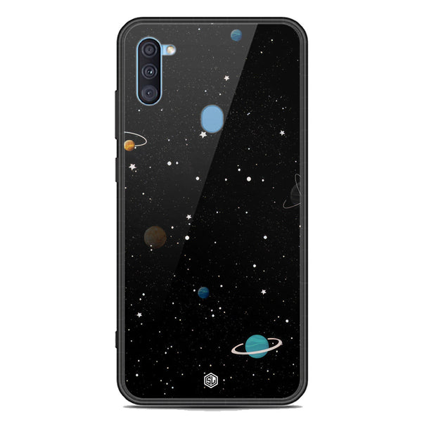 Space Series Soft Phone Case - Premium Glass Case - Design 3 - Samsung Galaxy A11