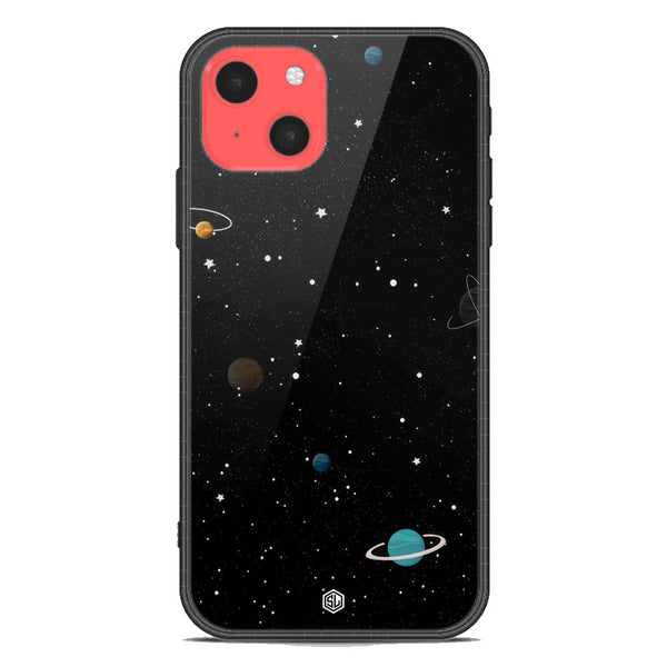 Space Series Soft Phone Case - Premium Glass Case - Design 3 - iPhone 13 Mini