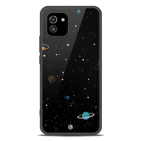 Space Series Soft Phone Case - Premium Glass Case - Design 3 - Samsung Galaxy A03
