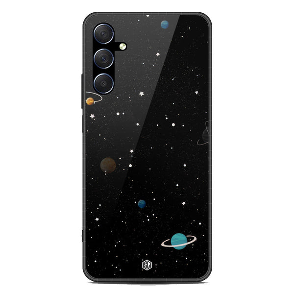 Space Series Soft Phone Case - Premium Glass Case - Design 3 - Samsung Galaxy M54