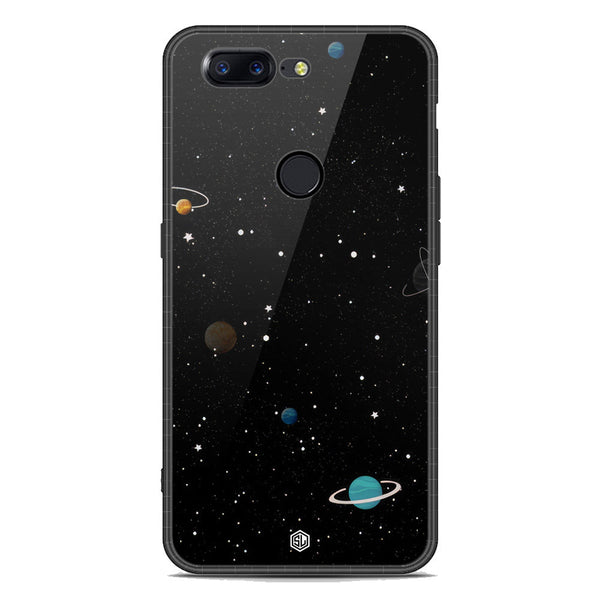 Space Series Soft Phone Case - Premium Glass Case - Design 3 - OnePlus 5T