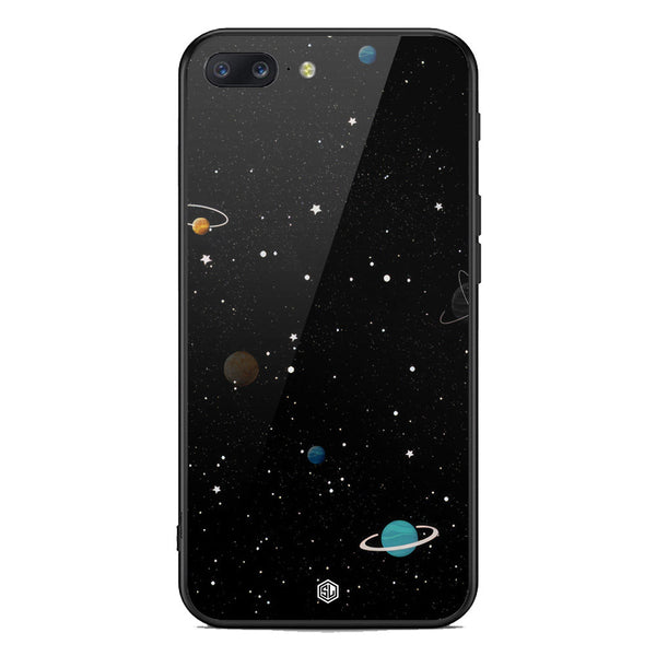 Space Series Soft Phone Case - Premium Glass Case - Design 3 - OnePlus 5