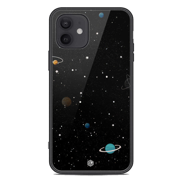 Space Series Soft Phone Case - Premium Glass Case - Design 3 - iPhone 12 Mini