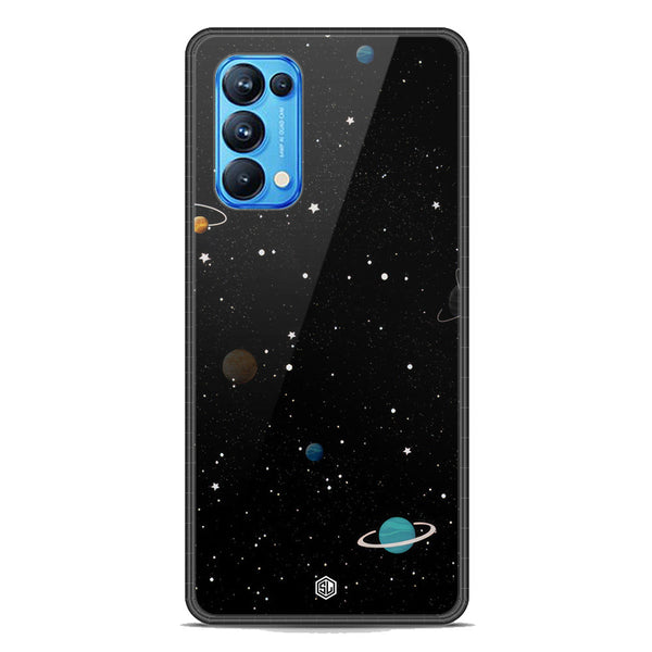 Space Series Soft Phone Case - Premium Glass Case - Design 3 - Oppo Reno 5 Pro 5G