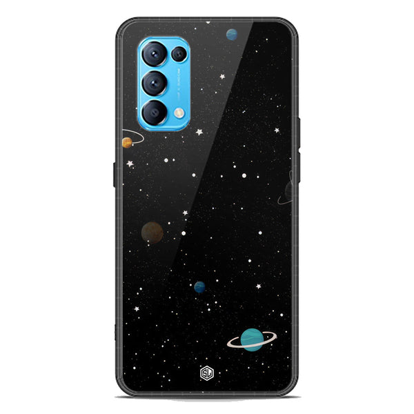 Space Series Soft Phone Case - Premium Glass Case - Design 3 - Oppo Reno 5 4G
