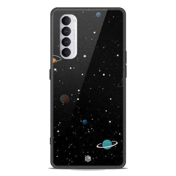 Space Series Soft Phone Case - Premium Glass Case - Design 3 - Oppo Reno 4 Pro 5G