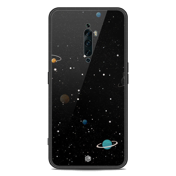 Space Series Soft Phone Case - Premium Glass Case - Design 3 - Oppo Reno 2F