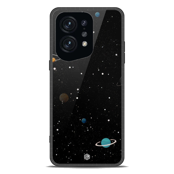 Space Series Soft Phone Case - Premium Glass Case - Design 3 - Oppo Find X5