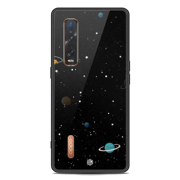 Space Series Soft Phone Case - Premium Glass Case - Design 3 - Oppo Find X2 Pro