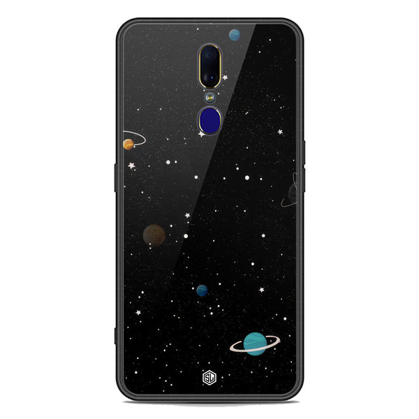 Space Series Soft Phone Case - Premium Glass Case - Design 3 - Oppo F11