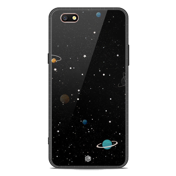 Space Series Soft Phone Case - Premium Glass Case - Design 3 - Oppo F3