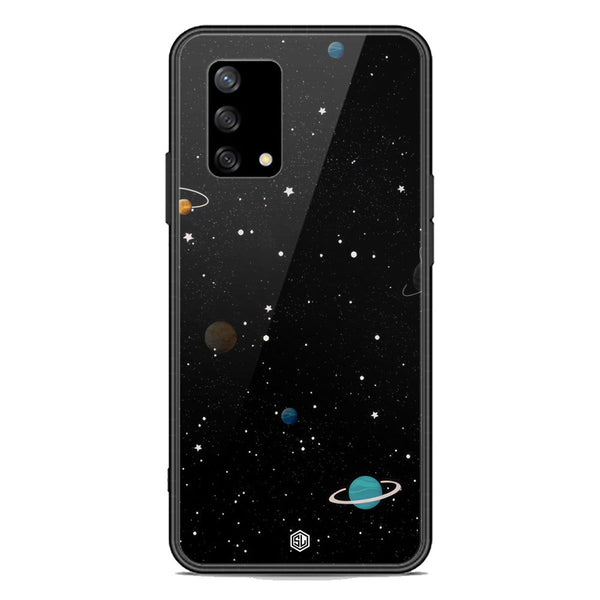 Space Series Soft Phone Case - Premium Glass Case - Design 3 - Oppo A95