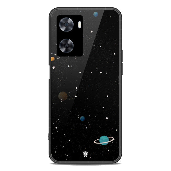 Space Series Soft Phone Case - Premium Glass Case - Design 3 - Oppo A77 4G